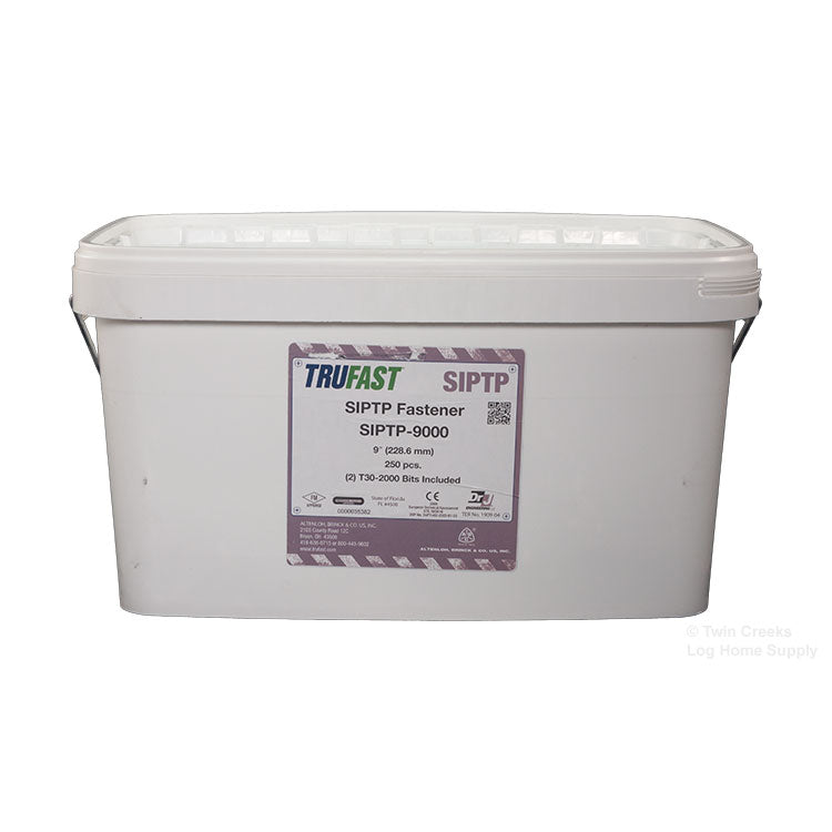 Trufast SIP TP Wood Screws - Pail (250) 9" Screws