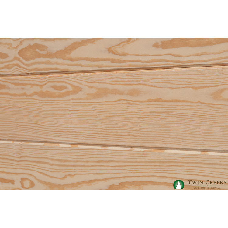 1x8 Yellow Pine C Grade T&G - "V" Side Angled Close