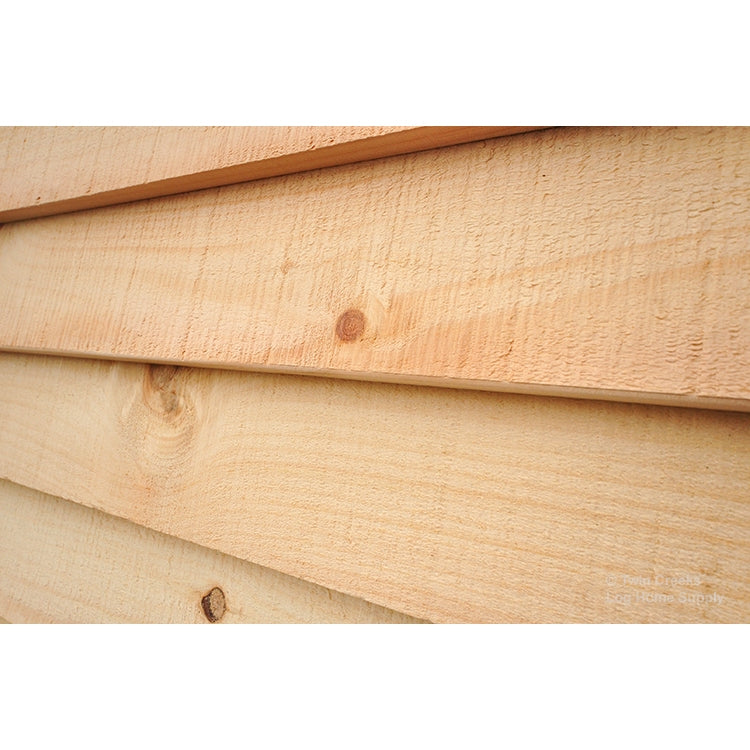 1x6 White Pine Plain Bevel Siding (Close Angled Installed) 