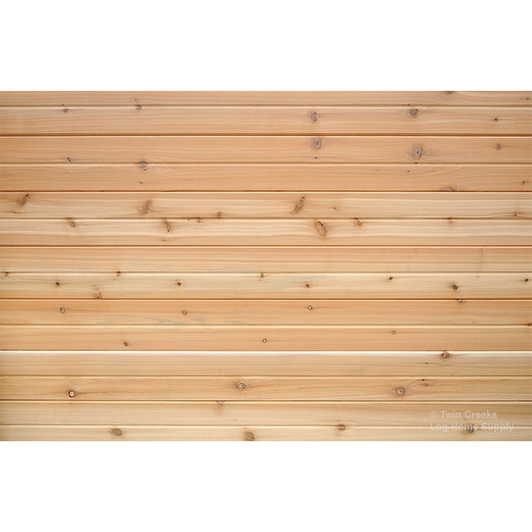 1x8 Western Red Cedar Channel Rustic Siding (Reverse Installed)