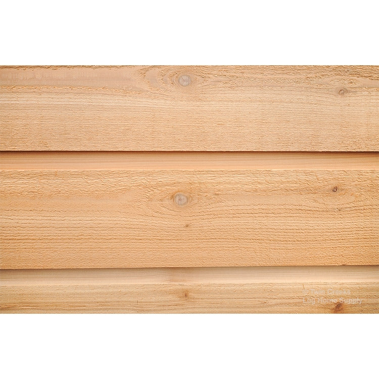 1x8 Western Red Cedar Channel Rustic Siding (Installed Close)