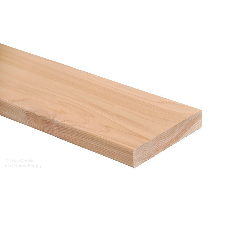 5/4x6 Western Red Cedar Radius Edge Decking (Profile) 