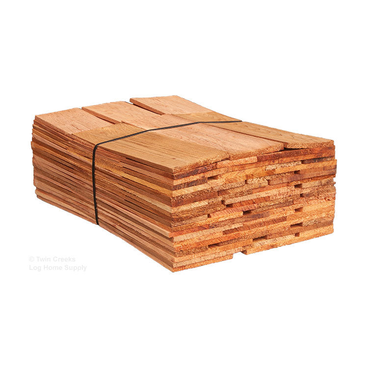 Bundle of #2 Grade, 18" Western Red Cedar Sidewall Shingles