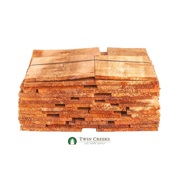 Bundle of 18", #4 Grade, Western Red Cedar Shingles from Front