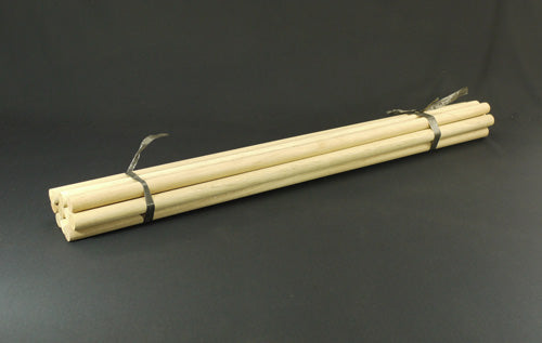 1"x36" Round Hardwood Dowels - Left View