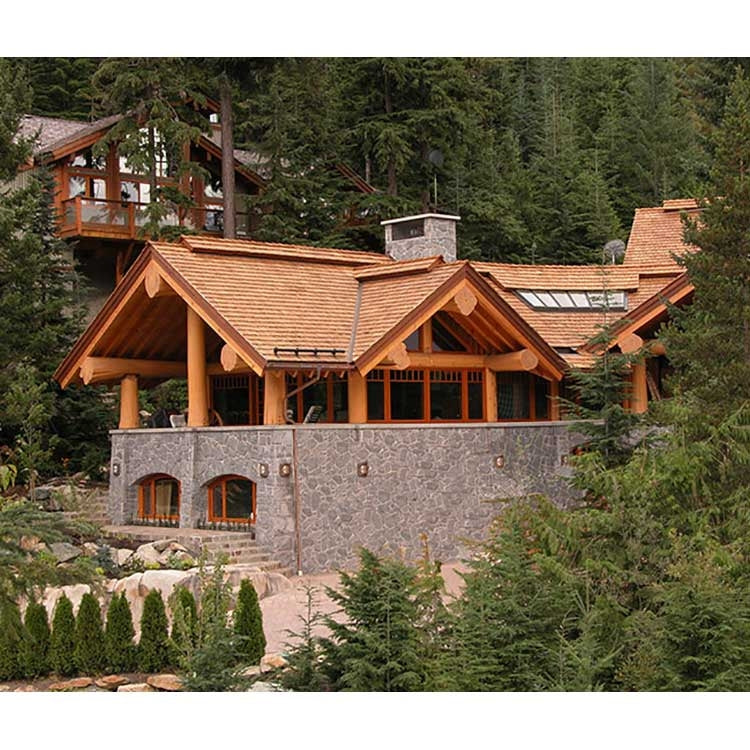 Western Red Cedar Hand-Split Medium Roof Shakes - Installed